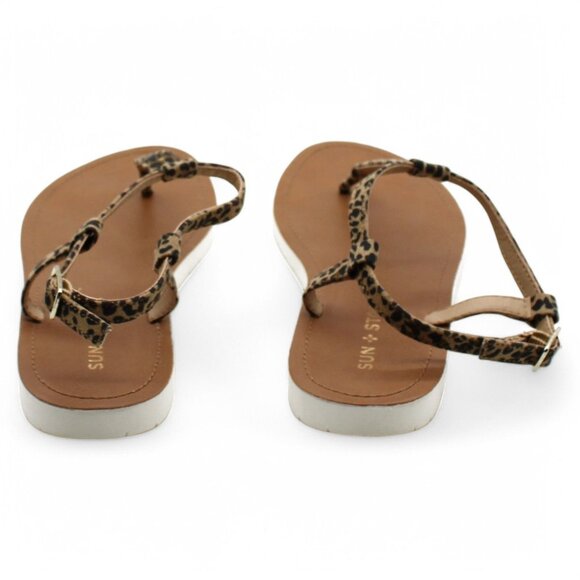 Sun + Stone Kristi T-Strap Flat Sandals - Picture 8 of 8
